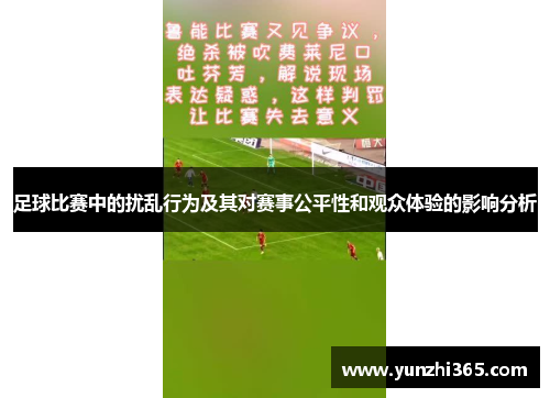 足球比赛中的扰乱行为及其对赛事公平性和观众体验的影响分析